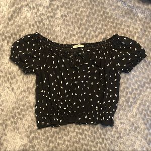 Off the shoulder crop top